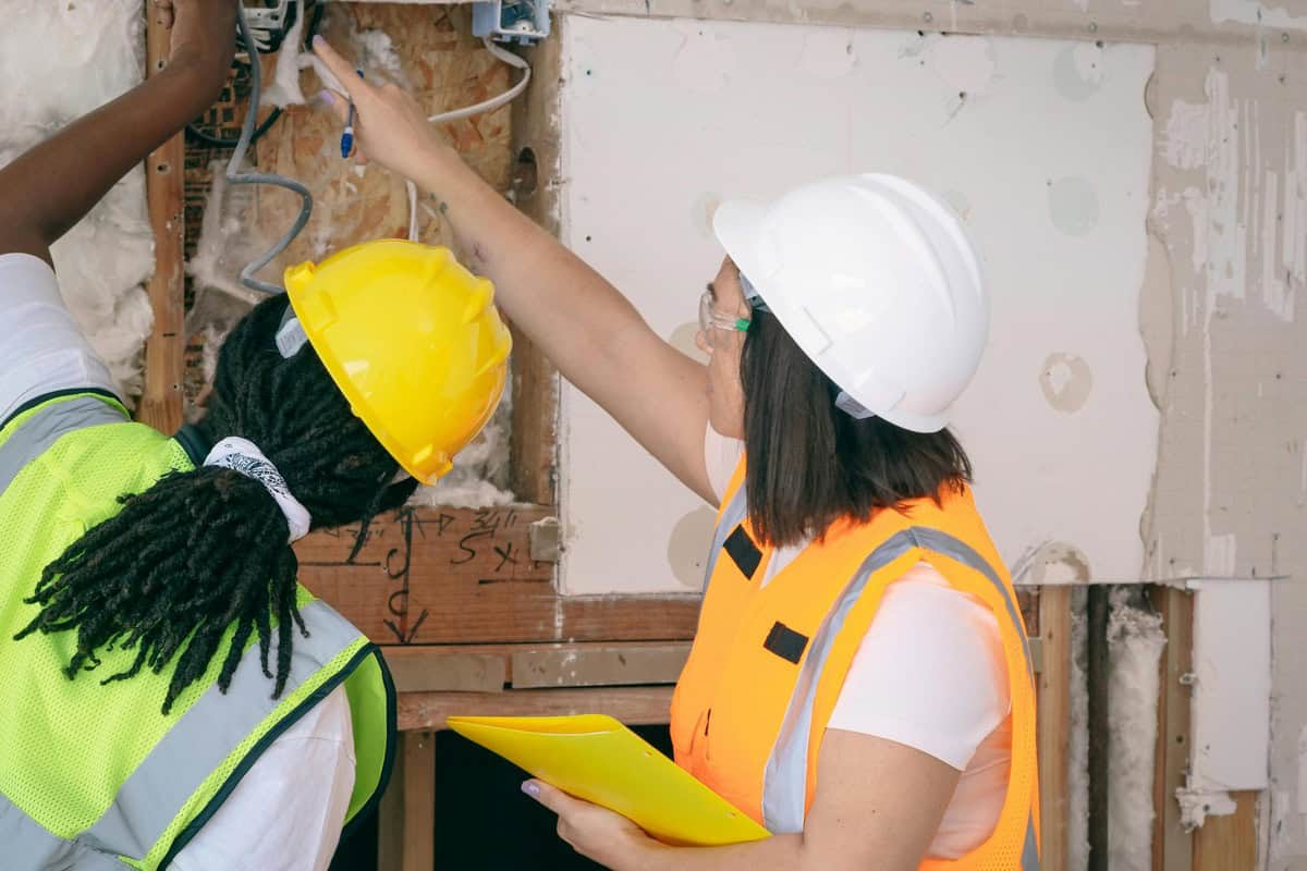 An apprentice learning how to become an electrician